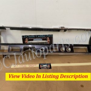 OEM 1967 Cadillac Deville Eldorado Fleetwood Calais DASH INSTRUMENT CLUSTER SPEEDOMETER GAUGES RADIO BEZEL TRIM #1486536/#3633077